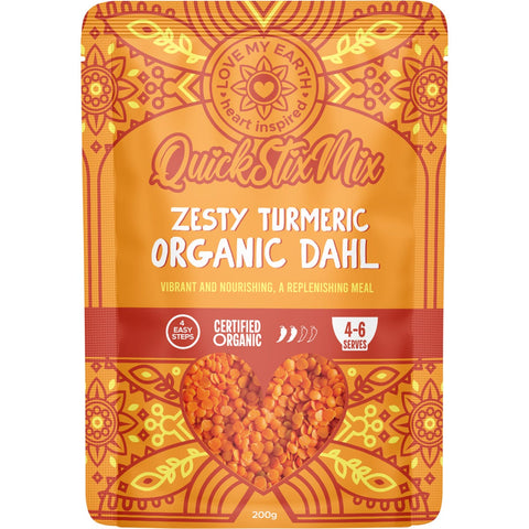 Quick Stix Mix Organic Dahl Zesty Turmeric 200g