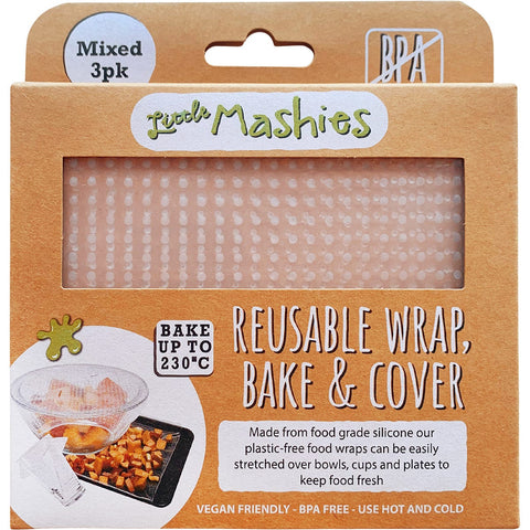 Reusable Wrap, Bake & Cover S, M & L 3pk