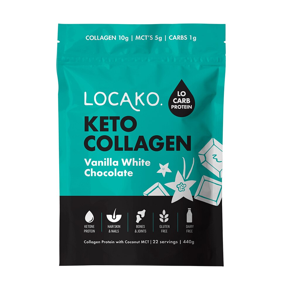 Locako Keto Collagen Vanilla White Chocolate 440g