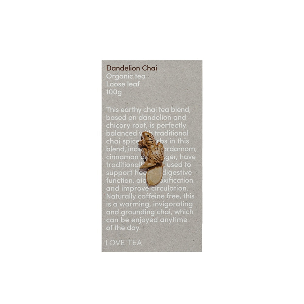 Love Tea Organic Dandelion Chai Loose Leaf 100g