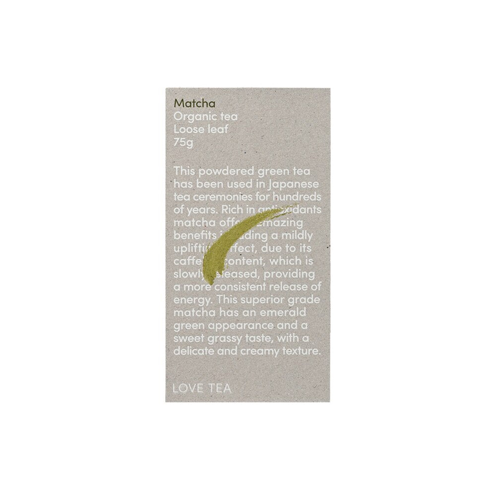 Love Tea Organic Matcha Loose Leaf 75g
