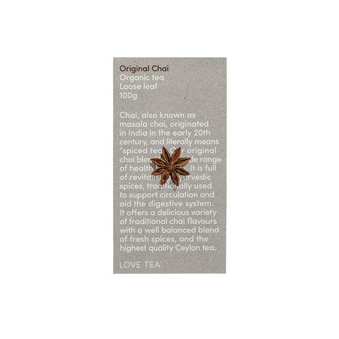 Love Tea Organic Original Chai Loose Leaf 100g
