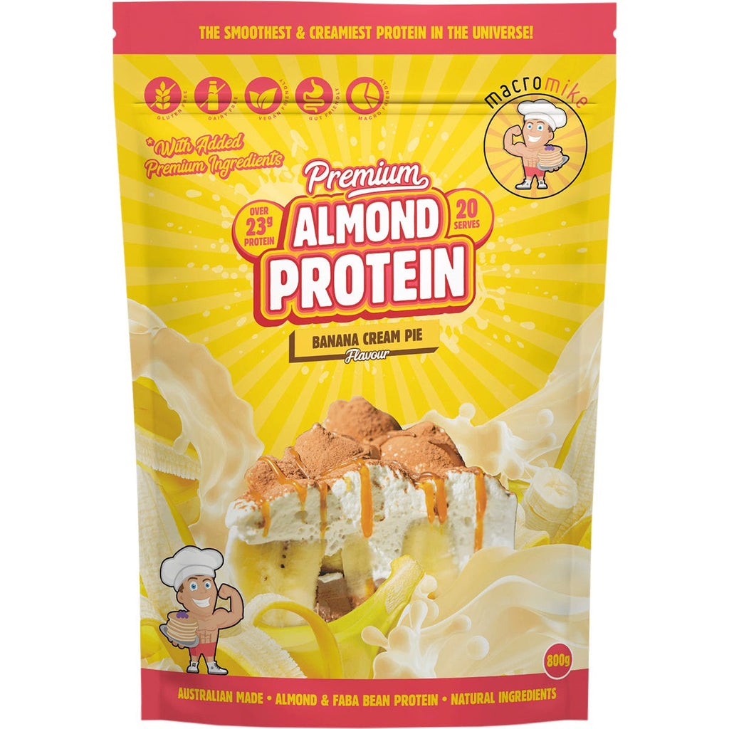 Premium Almond Protein Banana Cream Pie 800g