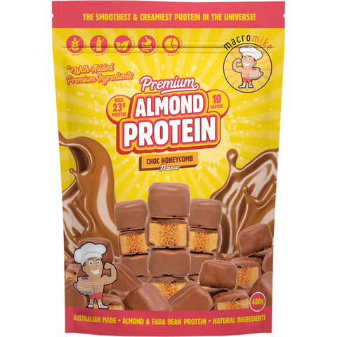Premium Almond Protein Choc Honeycomb 400g