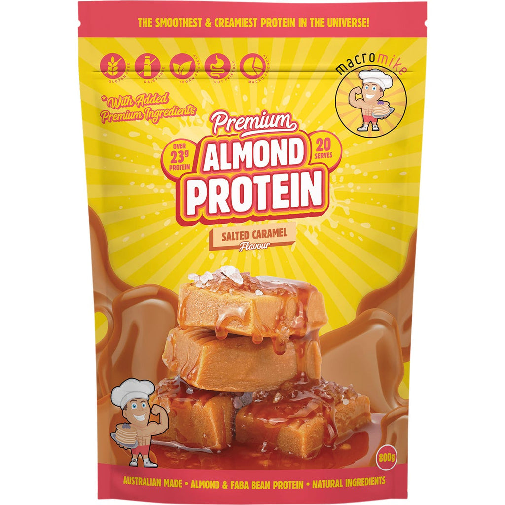 Premium Almond Protein Salted Caramel 800g