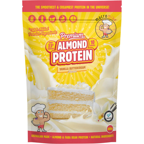 Premium Almond Protein Vanilla Buttercream 400g