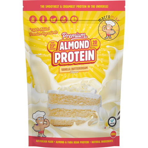 Premium Almond Protein Vanilla Buttercream 800g