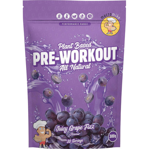 Plant Based Pre Workout Juicy Grape Fizz 300g