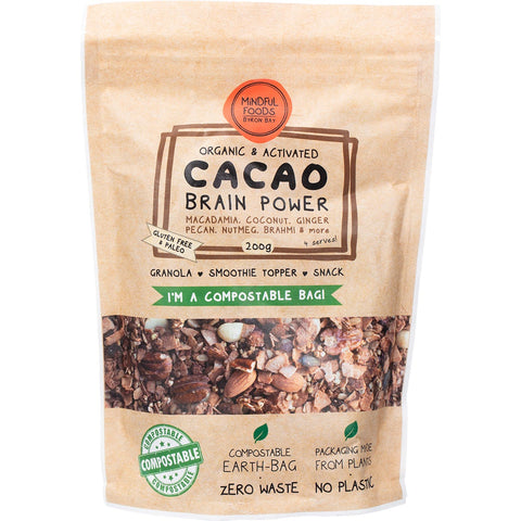 Cacao Brain Power Granola Organic & Activated 200g
