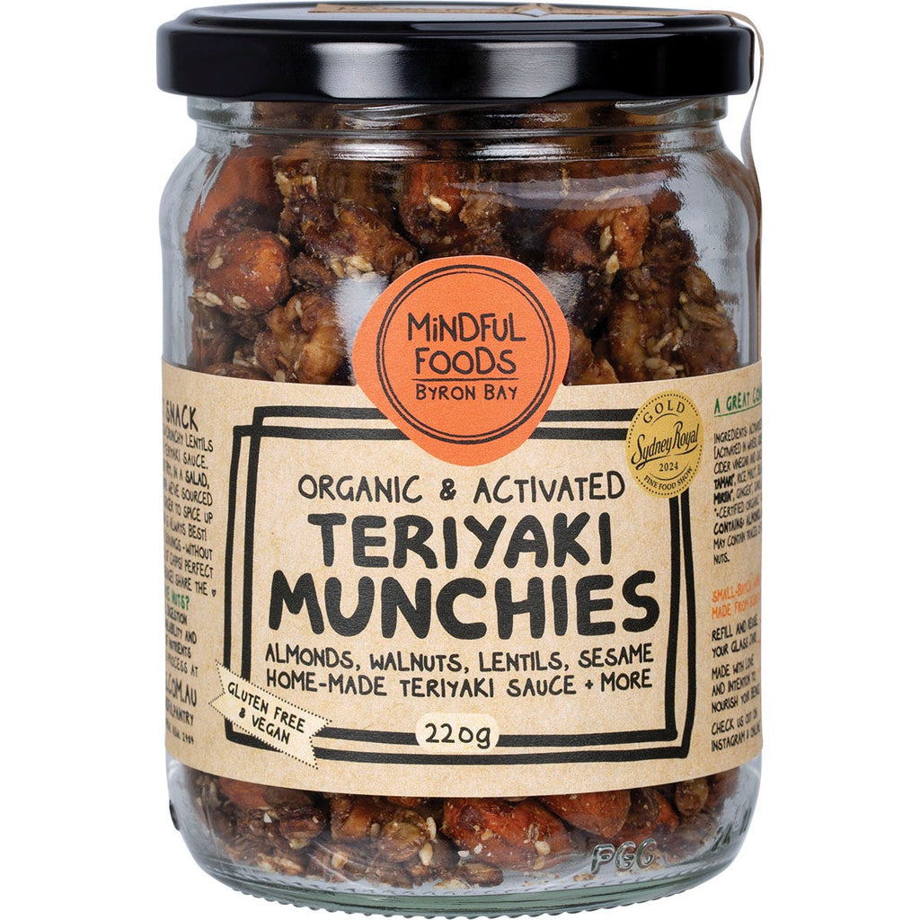 Teriyaki Munchies Organic & Activated 220g