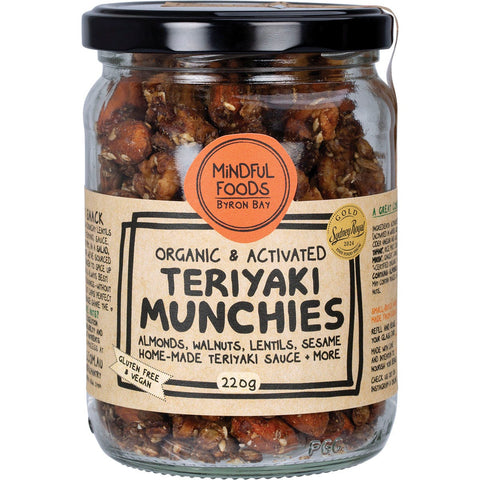 Teriyaki Munchies Organic & Activated 220g