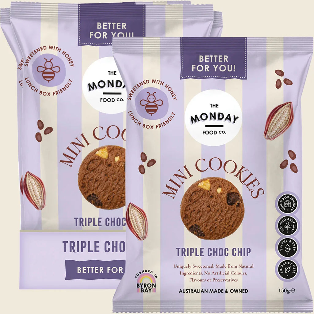 Mini Cookies Triple Choc Chip 6x150g