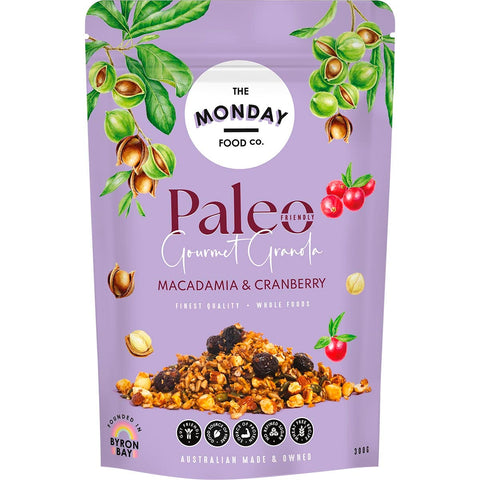 Paleo Gourmet Granola Macadamia & Cranberry 300g