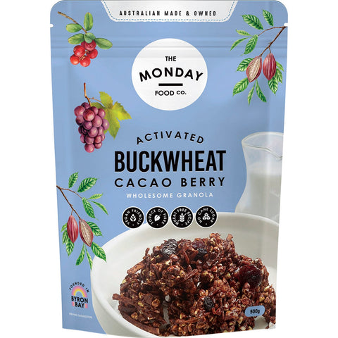 Activated Buckwheat Granola Cacao Berry 500g