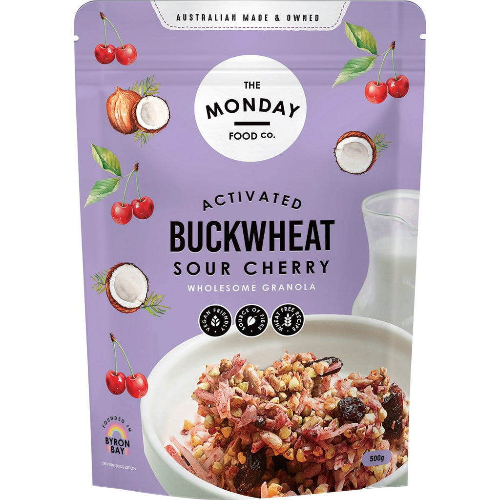Activated Buckwheat Granola Sour Cherry 500g