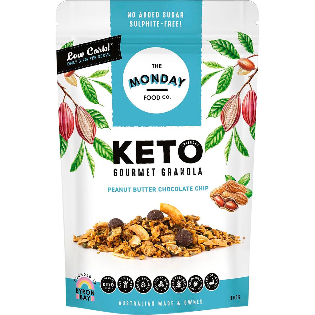 Keto Gourmet Granola Peanut Butter Chocolate Chip 300g