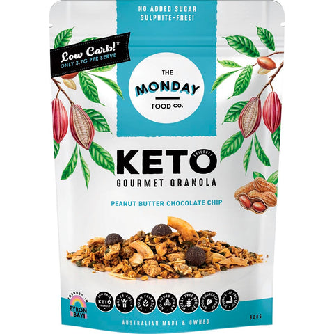 Keto Gourmet Granola Peanut Butter Chocolate Chip 800g
