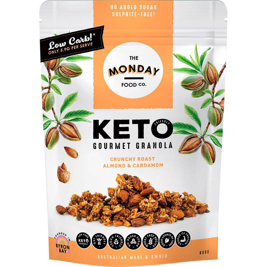 Keto Gourmet Granola Crunchy Roast Almond & Cardamon 800g