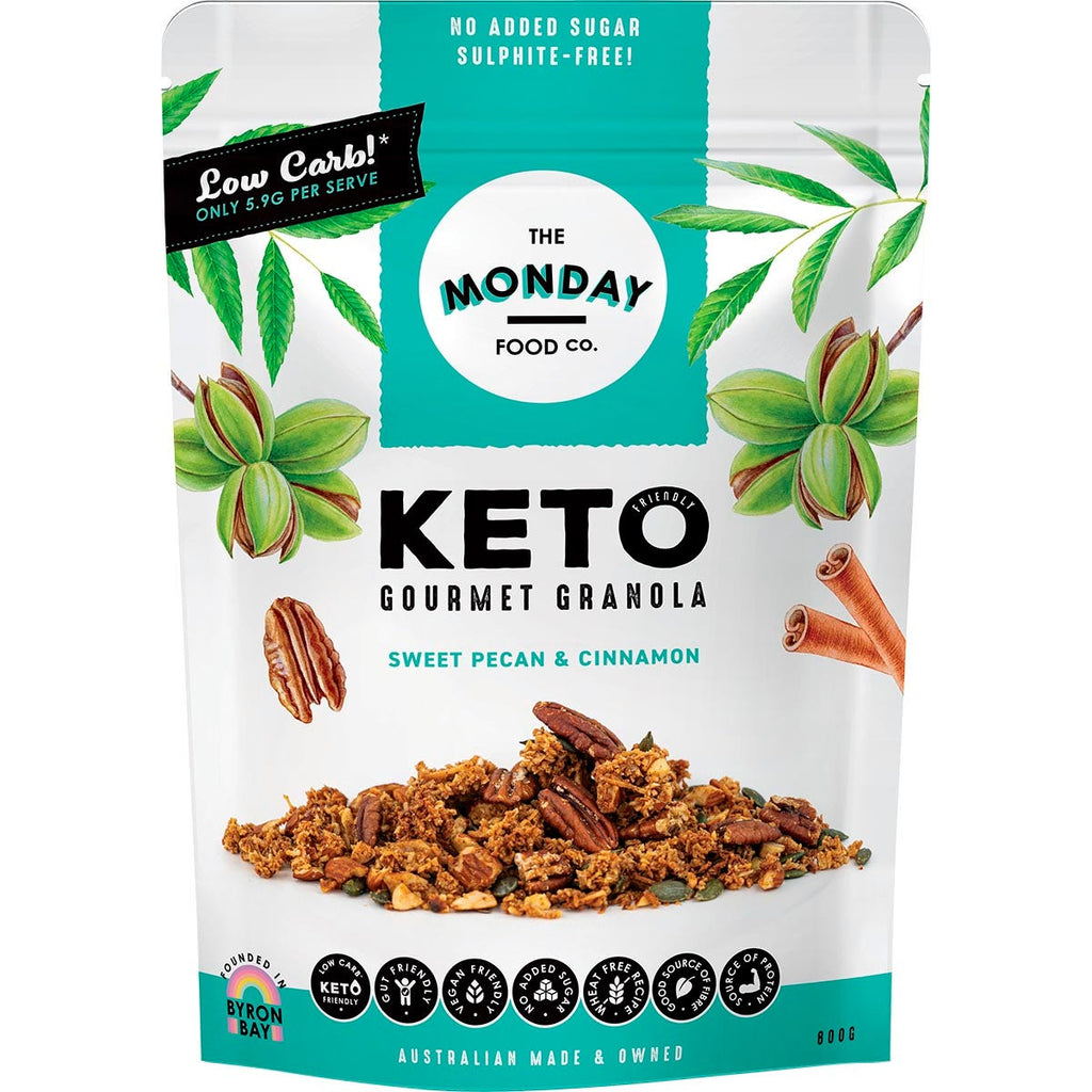 Keto Gourmet Granola Sweet Cinnamon Pecan 800g