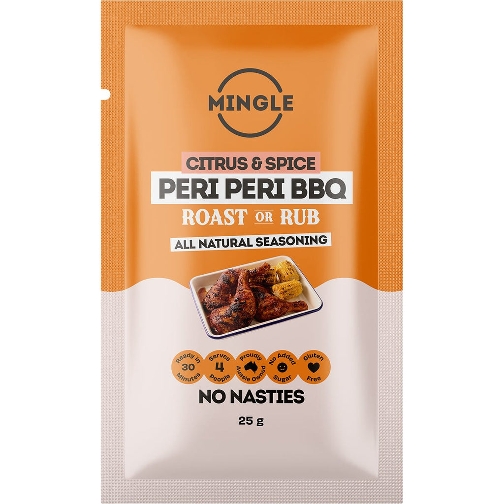 Peri Peri BBQ Roast Or Rub All Natural Seasoning 12x25g
