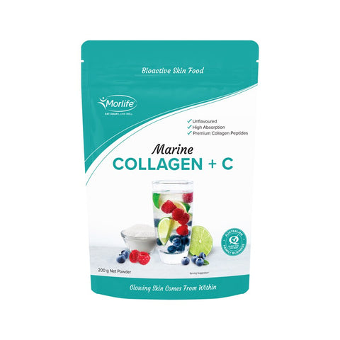 Morlife Marine Collagen Plus C Unflavoured 200g