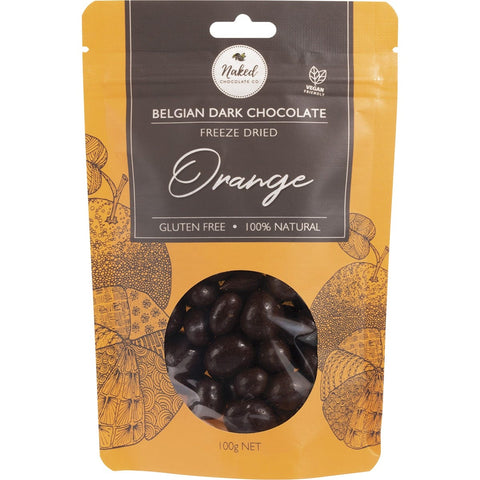 Freeze Dried Orange Dark Chocolate 100g