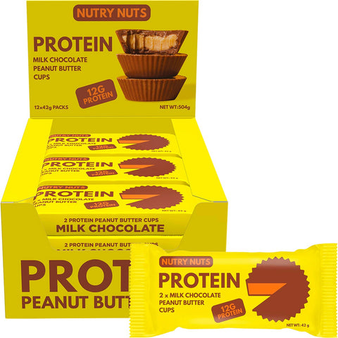 Protein Peanut Butter Cups Milk Chocolate 12x42g