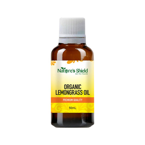 Nature's Shield Org Essential Oil Lemongrass 50ml