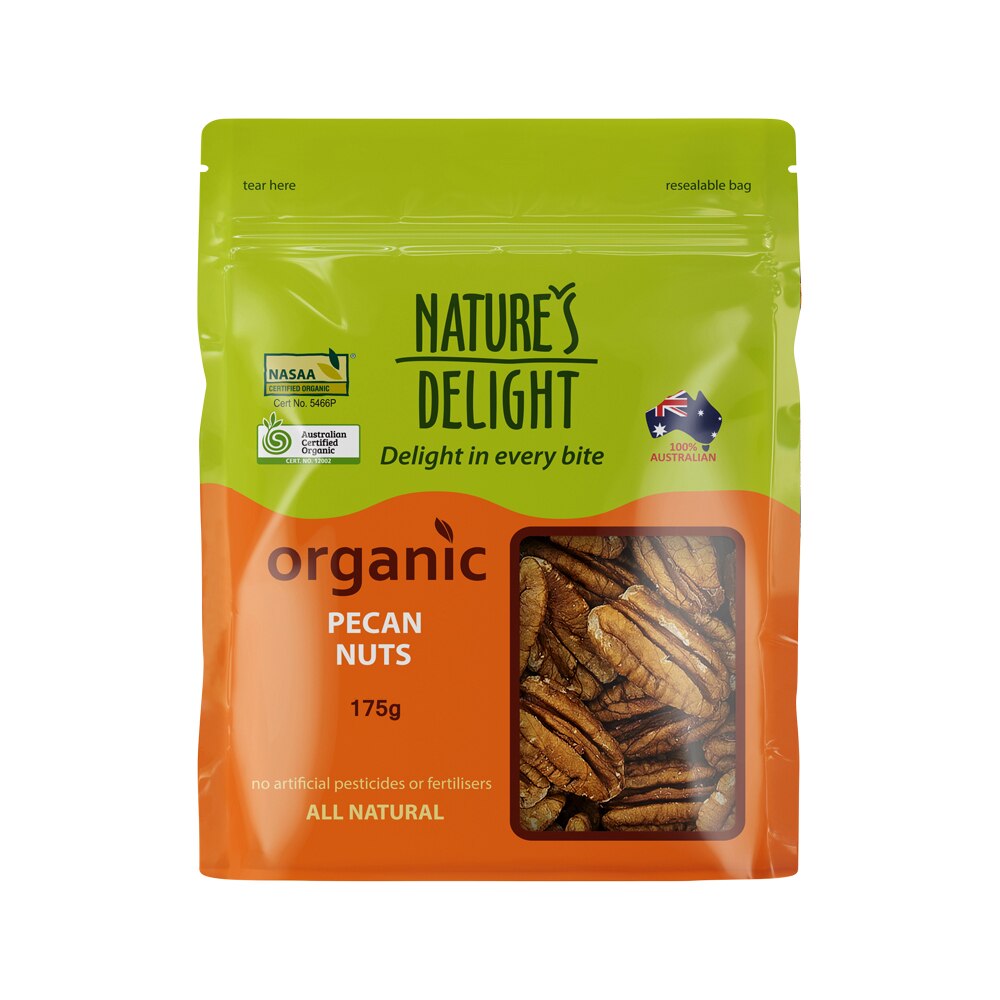 Natures Delight Organic Pecan Nuts 175g