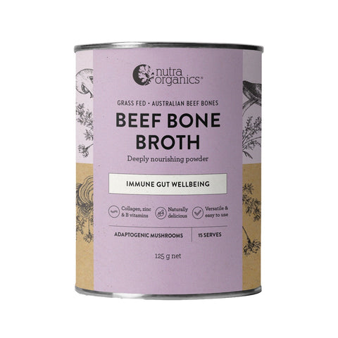 Nutra Org Bone Broth Beef Adaptogenic Mushrooms 125g