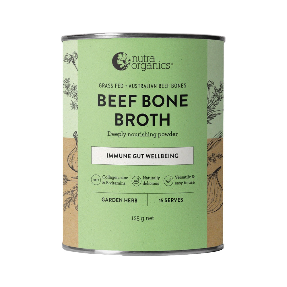 Nutra Org Bone Broth Beef Garden Herb 125g