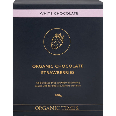 White Chocolate Strawberries 100g