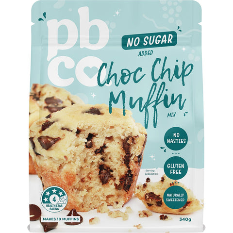 Choc Chip Muffin Mix No Sugar Added 340g