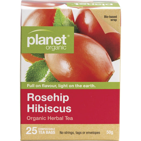 Rosehip & Hibiscus Herbal Tea Bags 25pk