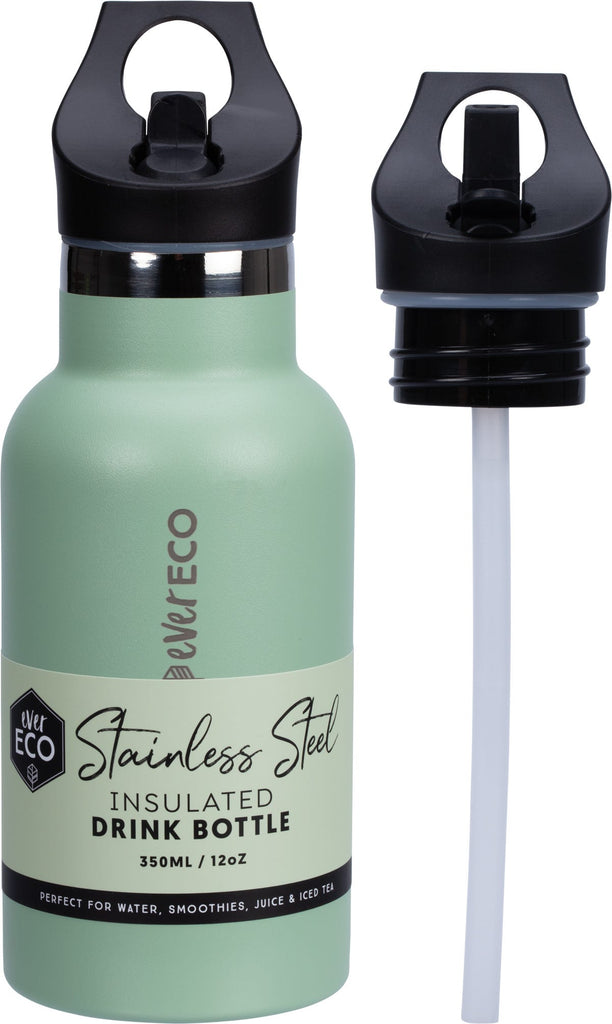 Insulated Stainless Steel Bottle Sage Sip Lid 350ml