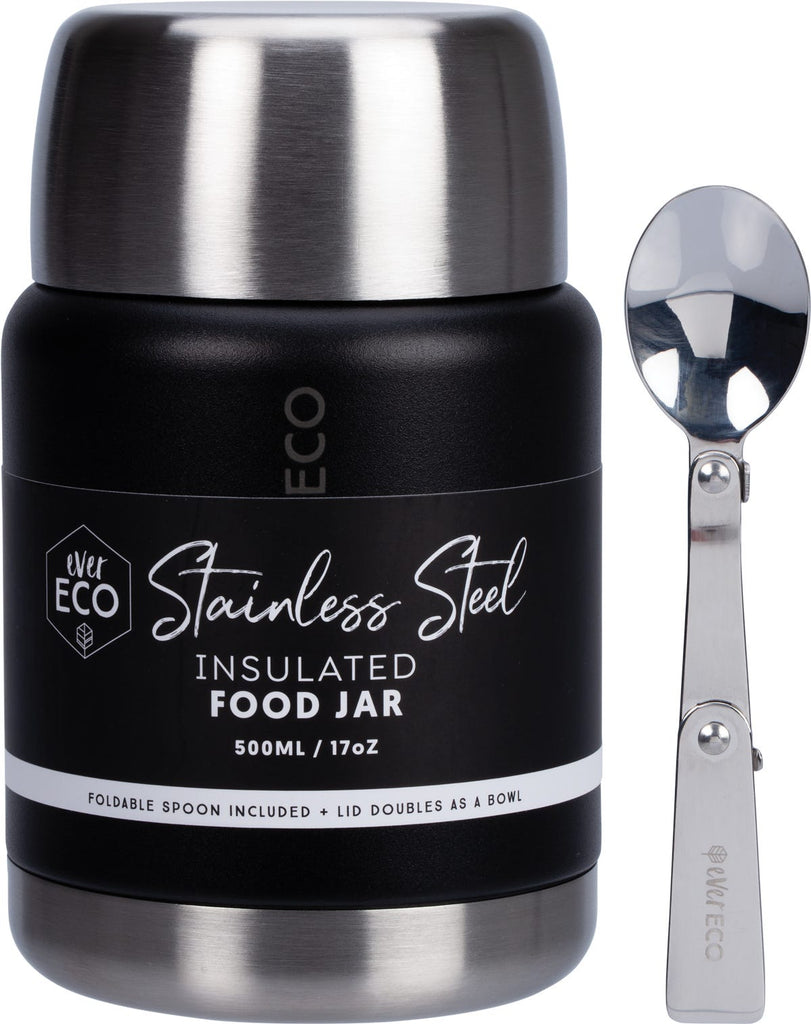 Insulated Stainless Steel Food Jar Onyx 500ml