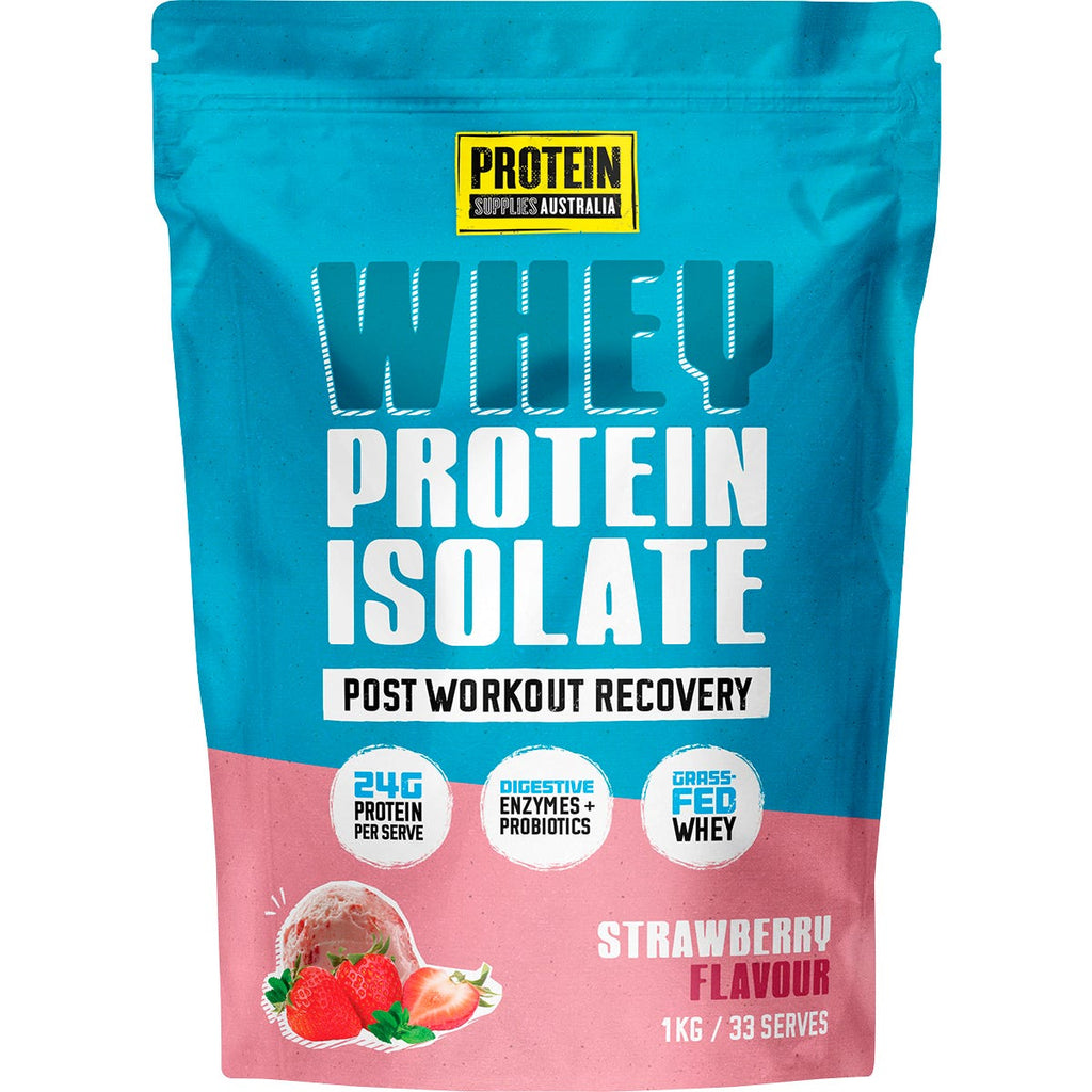 WPI Whey Protein Isolate Strawberry 1kg