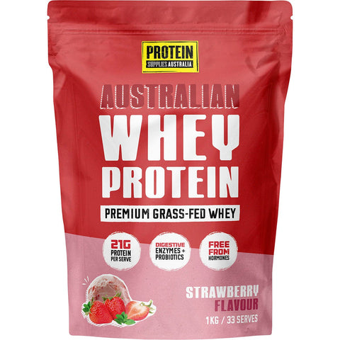 Australian Whey Protein Strawberry 1kg