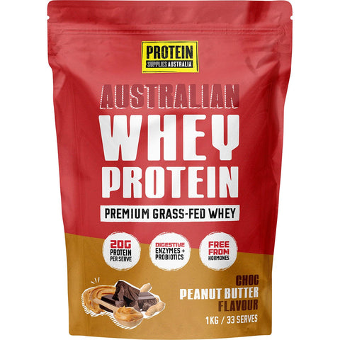 Australian Whey Protein Choc Peanut Butter 500g