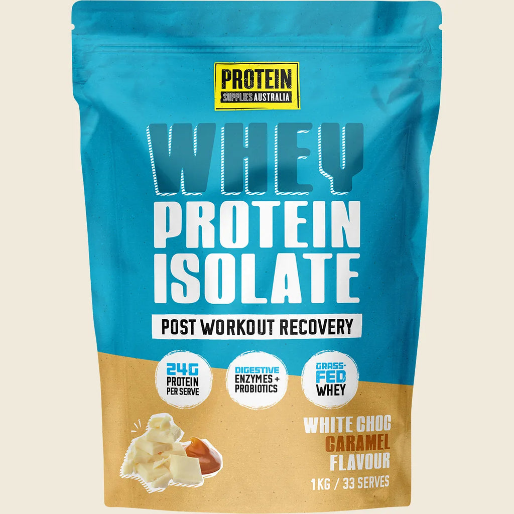 WPI Whey Protein Isolate White Choc Caramel 1kg