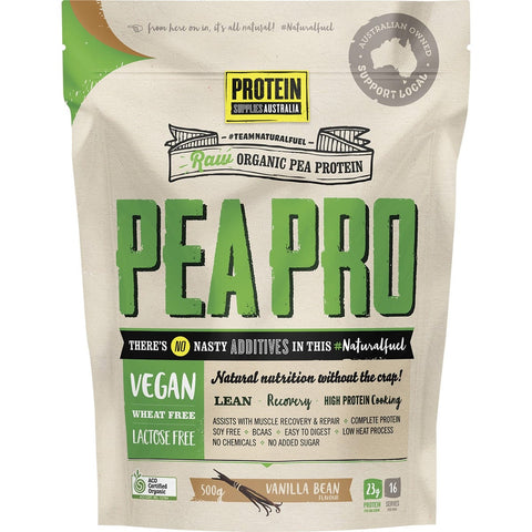 PeaPro Raw Pea Protein Vanilla Bean 500g