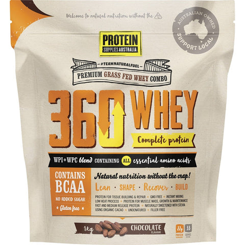 360Whey Chocolate WPI+WPC Combo 1kg