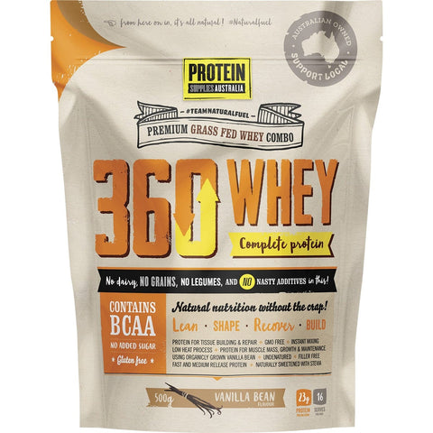 360Whey Vanilla Bean WPI+WPC Combo 500g