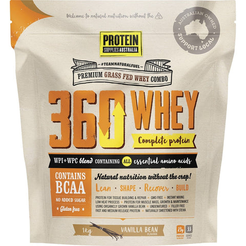 360Whey Vanilla Bean WPI+WPC Combo 1kg