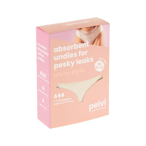 Pelvi Underwear Leakproof Bikini Beige M