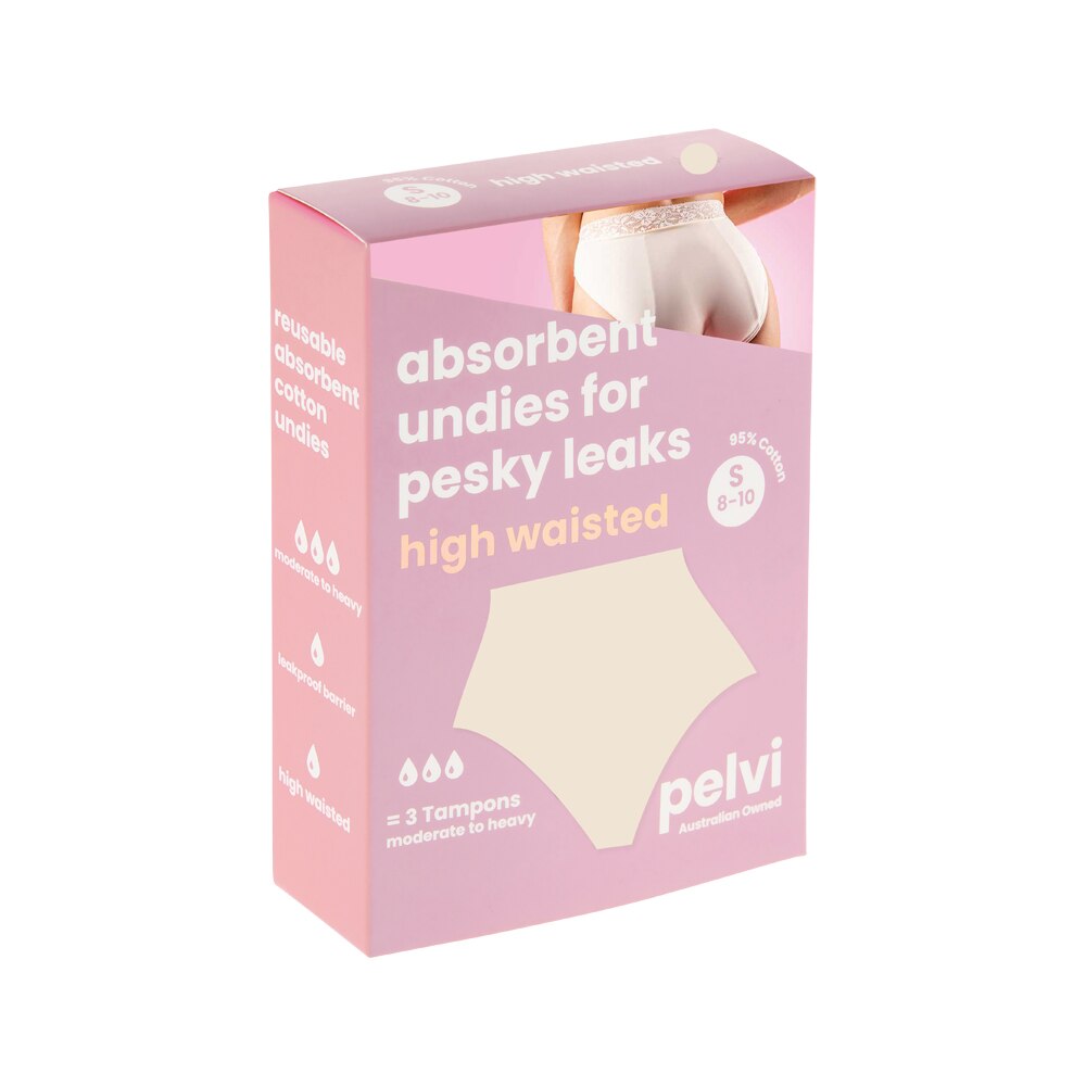 Pelvi Underwear Leakproof Full Brief Beige S