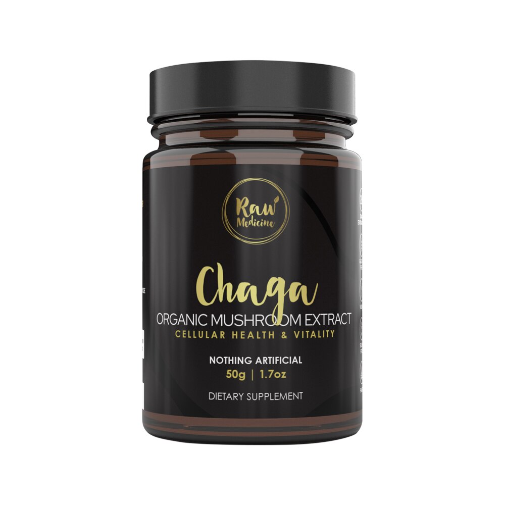 Raw Medicine Org Mushroom Extract Chaga 50g