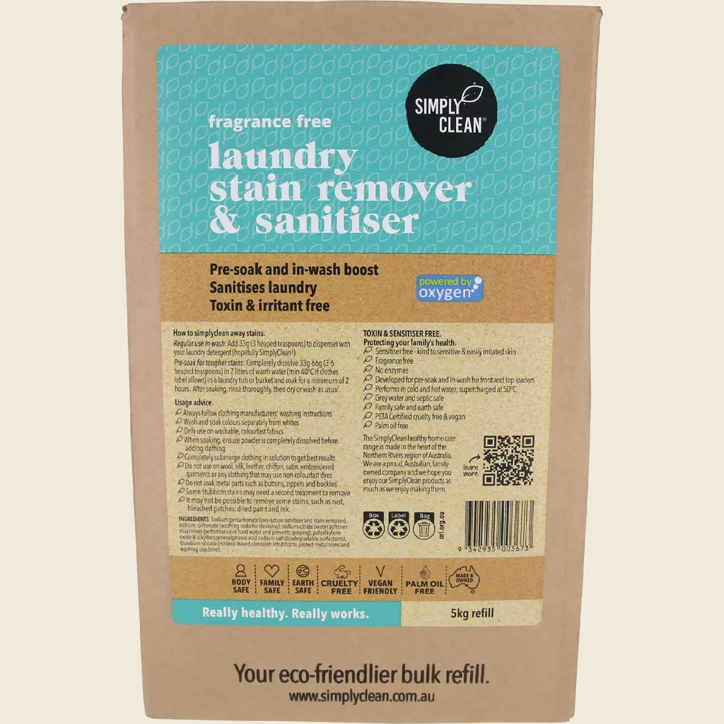 Laundry Stain Remover Fragrance Free 5kg