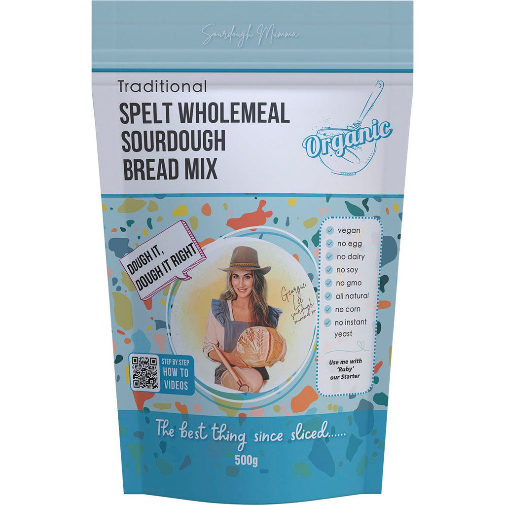 Spelt Wholemeal Sourdough Bread Mix Traditional 500g