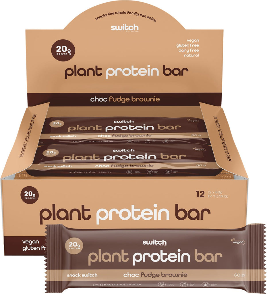 Plant Protein Bar Choc Fudge Brownie 12x60g